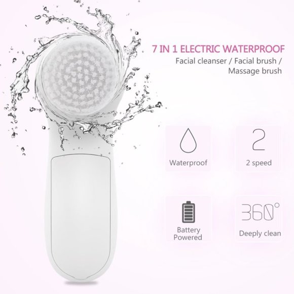 Facial Cleansing Brush | Face Scrubber Exfoliator - Picture 3 of 7